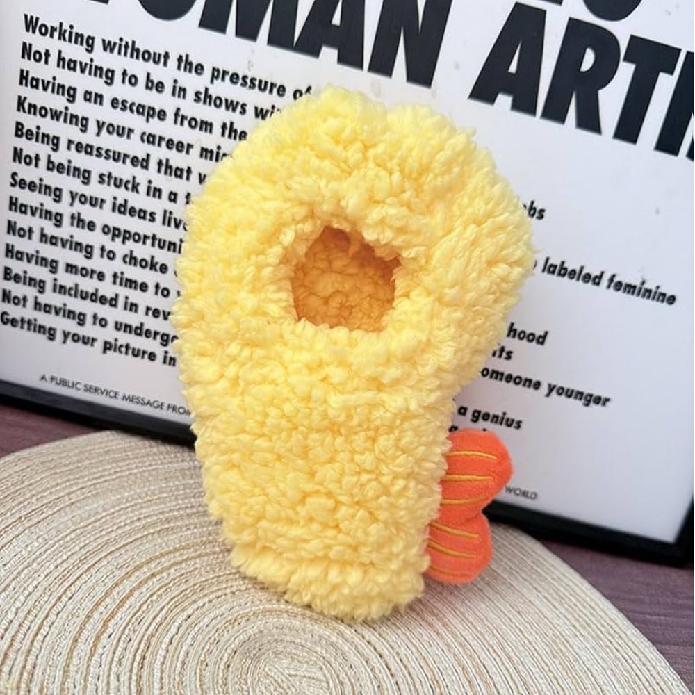 Yellow Plush Key Holder